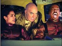 
   ROSARIO DAWSON as Dina,   
   RANDY QUAID as Bruno, &   
   EDDIE MURPHY as Pluto    
